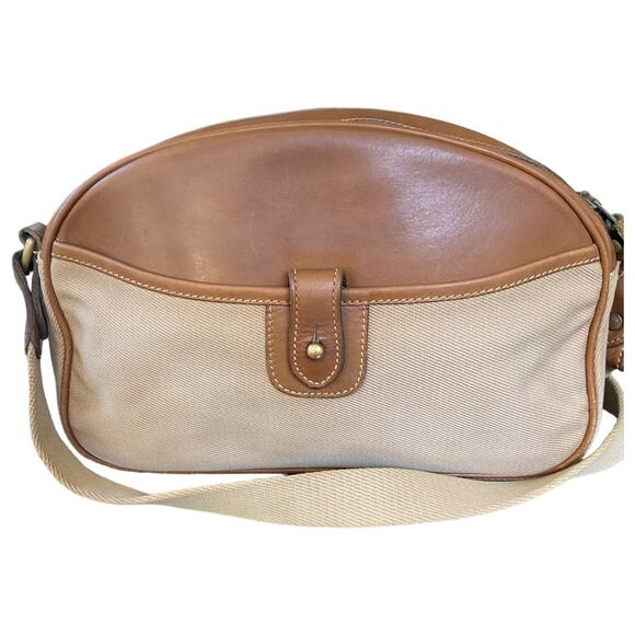 Vintage Ghurka Marley Hodgson Purser No. 76 Tan Canvas and Leather Crossbody - Picture 2 of 8